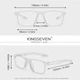 Очки компьютерные Blue Blocker 45% для мужчин и женщин KINGSEVEN 520 Transparent Gray 45 - изображение 4