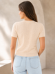 Футболка женская вязаная one size (N1003) One size, Бежевый - изображение 2