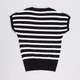 Футболка женская вязаная в полоску (N1006) one size One size, Черно-белый - изображение 4