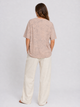 Модная женская футболка градиентная бежевая (N1569) one size - изображение 2