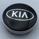Колпачки KIA 60 мм 56 мм черные с хром логотипом заглушки в диск киа - изображение 3