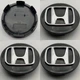 Колпачки для дисков Honda 08W17-SEA-6M00 69 мм 64 мм черные с хром .логотипом заглушки хонда - изображение 1