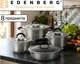 Набір каструль із нержавійки Edenberg Cookware Set Набор кастрюль для индукції, казани з 3 слойним дном, 8 предметів Сріблястий - зображення 1