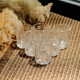 Набор рюмок для настоек Rocks Glass 6 штук по 75 мл с рельефным узором HP-17-8 - изображение 2
