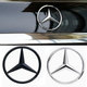 Эмблема шильдик Mercedes-Benz (Мерседес)70 мм на крышку багажника черный глянец знак - изображение 6
