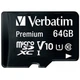 Карта пам'яті Verbatim 64gb microSDHC Class 10 (44084) - зображення 2