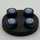 Защитные металлические колпачки на ниппель черные моторспорт VW фольцваген Volkswagen - изображение 2