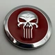 Наклейка 3D Punisher картель череп табличка пунішер на зброю авто 40 мм металева - зображення 1