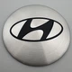 Наклейки для колпачков с логотипом Hyundai Хюндай 56 мм металл серебро - изображение 2