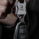 EDC Титановий карабін Fegve розмір L-S на брелок для ключів сигналізації (срібний) - зображення 5