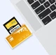 Картридер USB 2.0 4 in 1 MS/microSD/SDHC/T-Flash/M2 кардридер Card Reader Метал корпус Золотой - изображение 7