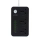 Мережевий Подовжувач LDNIO SC3604 6USB 3.4A Чорний - зображення 1