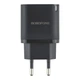 Мережевий Зарядний Пристрій Borofone BA83A 1USB-C/1USB PD/QC 20W Чорний - зображення 1