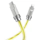 Кабель USB Hoco U113 Solid PD20W Silicone Type-C to Lightning Золотой - изображение 3