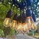 Вулична світлодіодна гірлянда ретро, лампа Edison, 5 метрів, 220V, теплий білий (WLS-2314W5) - зображення 3