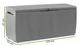Скриня на колесах Keter Capri Storage Box 305 л коричневий для саду (230404) - зображення 3
