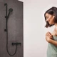 Змішувач для душу hansgrohe Finoris 76620670, чорний матовий - изображение 2