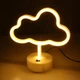 Неоновый ночник Облако, светильник, USB, питание от PowerBank и батареек, тёплый белый (WLS-QX-NH2396W) - изображение 1