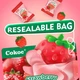 Конфеты со съедобной кожурой Cokoc Peeling Soft Candy Strawberry 75 г - жевательные конфеты со вкусом клубники (53810) - изображение 4