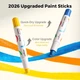 Фарби-стіки Jar Melo 12 кольорів Paint sticks (дитячі крайони для малювання, швидковисихаючі, водорозчинні, змивні) - зображення 3