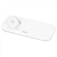Магнітна бездротова зарядка 3 в 1 Hoco CW65 для смартфона / AirPods / iWatch — White (789854) - зображення 1
