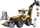 Zestaw klocków LEGO City Żółta koparko-ładowarka 301 element (60480) - obraz 2