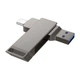 Флеш-накопитель HOCO UD15 Clever 32GB USB / Type-C флешка Серый - изображение 3