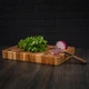 Торцевая разделочная доска из дуба 37×25×3 см — деревянная кухонная доска для мяса, овощей и сервировки - изображение 7