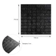 3D панель самоклеящая Sticker Wall 700х770х3мм кирпич Черная (019-3) SW-00000584 - изображение 3