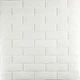 3D панель самоклеющаяся Sticker Wall под кирпич белый для стен кухни, ванной, других помещений 700х770х3мм SW-00000174 - изображение 1