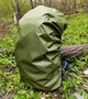Накидка на рюкзак 70-75л чохол від дощу для рюкзака (зелений) олива - зображення 3