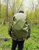 Накидка на рюкзак 70-75л чохол від дощу для рюкзака (зелений) олива - зображення 2
