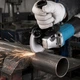 Болгарка мережева 710 Вт 4.5", кутова шліфувальна машина Angle Grinder для металу, труб і будівельних робіт, електрична КШМ для різання та шліфування поверхонь з бічною ручкою та захисним кожухом для дому та майстерні, S720-H - зображення 2