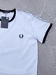 Мужская футболка - поло Fred Perry на лампасах 204801 L белый - изображение 3