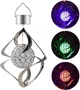 Подвесной уличный светильник на солнечной батарее в форме Шара Solar Windchime Light RGB, декоративный фонарик (1011163-Silver) - изображение 2