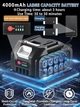 Аккумуляторная мойка высокого давления RayShine 1200 PSI: 2 батареи 21V, насадка 6-в-1, кейс, пенокомплект, 336 л/ч - изображение 6