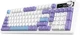 Бездротова Механічна Ігрова Клавіатура Ajazz AK980 V2 Purple з TFT-екраном, 2.4G/Bluetooth/Кабель - изображение 3