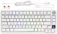 Ігрова клавітура Attack shark x85 Pro White countour 4000mAh, 75%, Hot-Swap, RGB, 2.4GHz/Bluetooth/USB - изображение 1