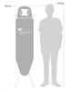 Гладильная доска Rolser K-22 Black Tube Logos Gris (K06016-2063) - изображение 12