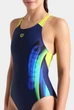 Купальник закритий для жінок Arena BREATH SWIMSUIT V BACK LB Чорний 36 (008330-760-36) - зображення 7