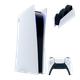 Набор Консоль Sony PlayStation 5 Blu-ray 825GB White Б/У + Геймпад Беспроводной DualSense + Зарядное Устройство Проводной для DualSense - изображение 1