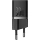 Мережевий зарядний пристрій Baseus GaN5 Mini Fast Charger 1Type-C 30W+ Cable Type-C to Type-C 100W 1m P10110902113-00 Black - зображення 3