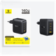Сетевое зарядное устройство Baseus GaN EnerFill FH11 2Type-C+USB 140W E0121J Black - изображение 4