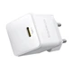 Мережевий зарядний пристрій Baseus Palm Fast Charger Type-C 20W with Cable Type-C to Lightning E0116400 White - зображення 4