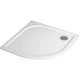 Поддон для душевой кабины SANSWISS Tracy 80x80x3см полукруглый искусственный камень без сифона белый WAR55080004 - изображение 1