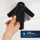 Змішувач для гігієнічного душу GROHE QuickFix Dice на біде одноважільний чорний латунь з донним клапаном 1018772430 - зображення 6