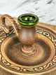 Подсвечник-блюдце для дома глиняный (керамический) 9 см Гражда Коричневый - изображение 6