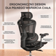 Fotel biurowy SIHOO DORO C300L Mesh Black (DORO-C300L-A3-101) - obraz 7