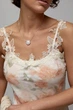 Длинный шифоновый сарафан с кружевом Lurex Бежевый L (57567) - изображение 4