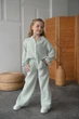 Мусліновий костюм, must-have штани+сорочка мод ДОЕ-021, Ментол, 122-128 - изображение 2